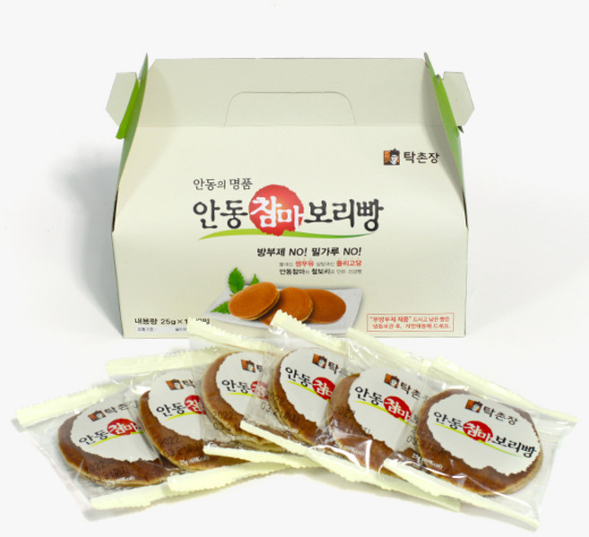 탁촌장 쫀득쫀득 국민간식 안동참마 찰보리빵, 25g, 10개