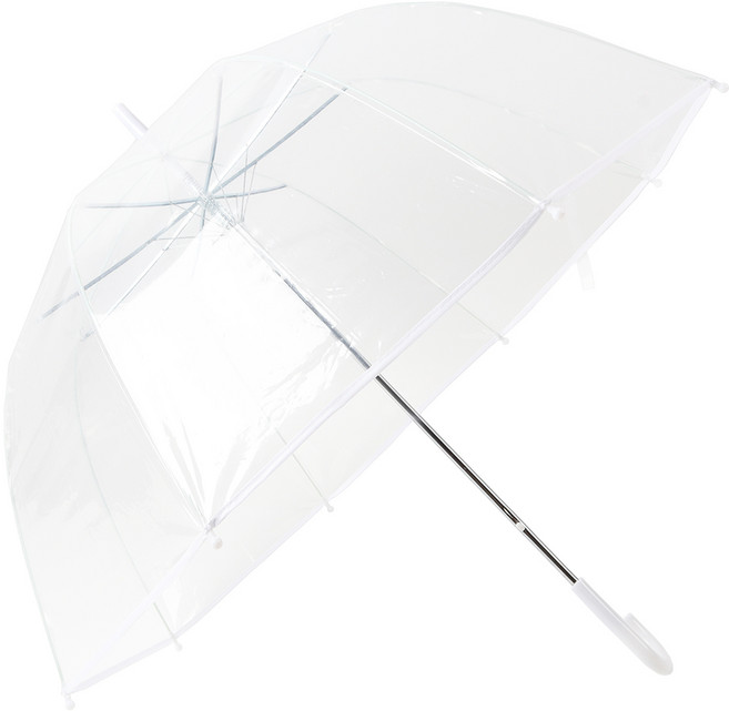 대형 투명 장우산 65cm 돔형 비닐 자동우산 시야확보 성인용 우산