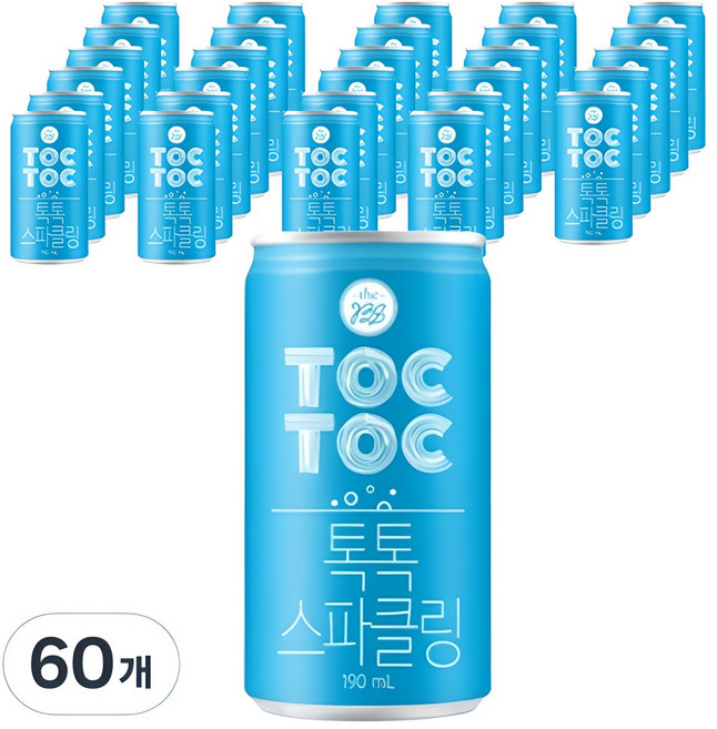 더비나인 TOCTOC 톡톡 스파클링 탄산수, 190ml, 60개