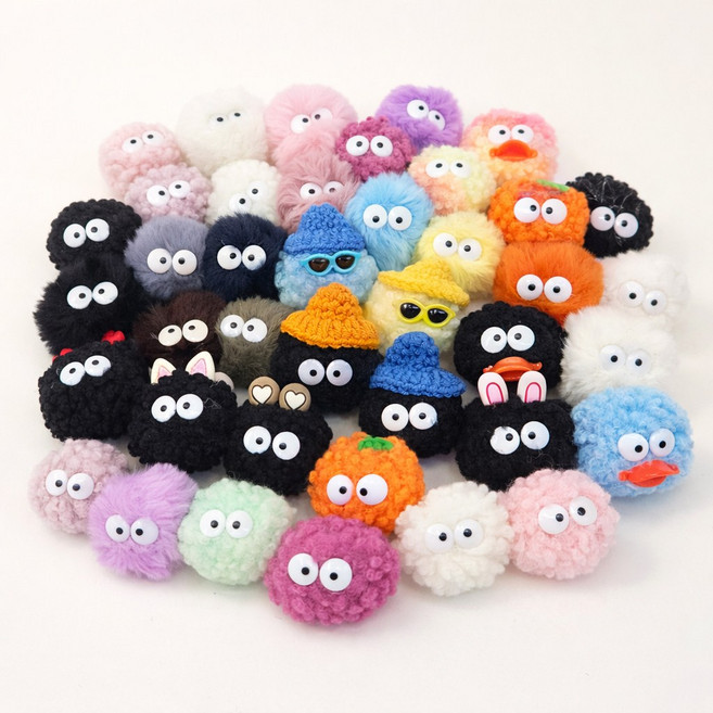 퍼니펀 귀여운 폼폼이 인형 파츠 8종 세트