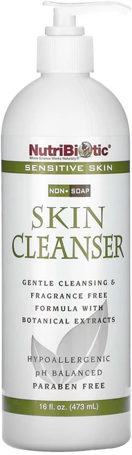 NutriBiotic 스킨 클렌저 비누 성분 무함유 향료 무함유 473ml(16fl oz) 2팩, 473ml, 1개 - 쿠팡