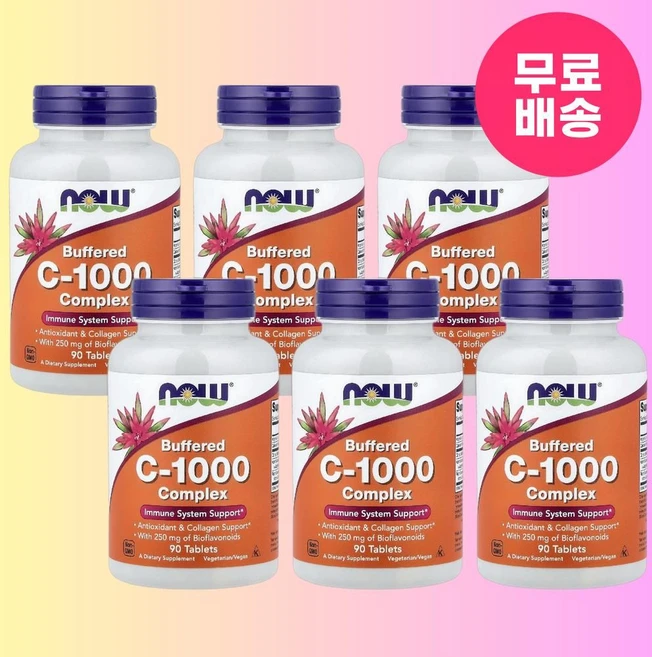 나우 푸드 완충형 C-1000 복합체 90정 6개 - 쿠팡