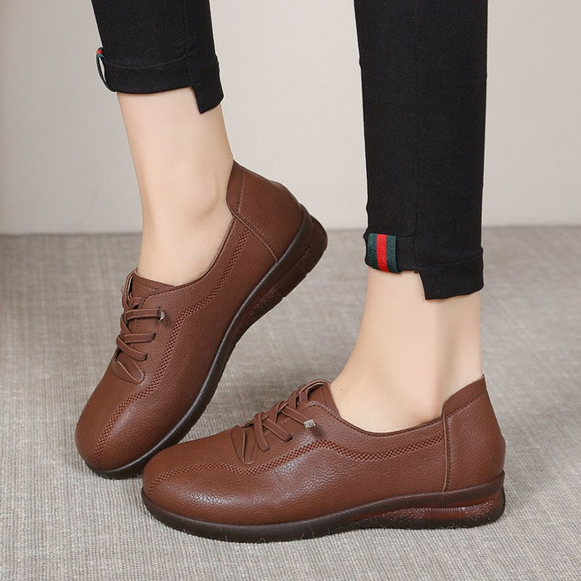 JLVJ 여성 구두 단화 발편한 스니커즈 여자 발편한 신발 데일리 운동화 캐주얼 슬립온