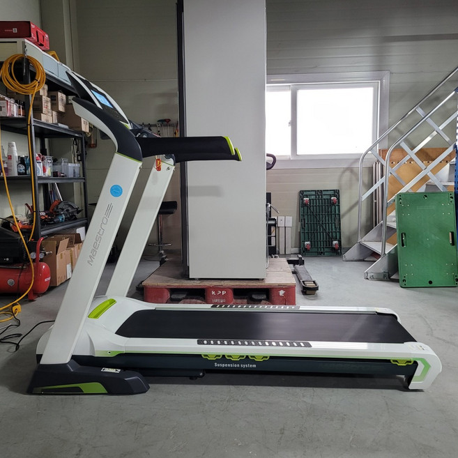 중고런닝머신 이고진 V3 2022년 자동경사도 속도16km 대형계기판 런닝데크 48cm 안전키 접이식, 화이트