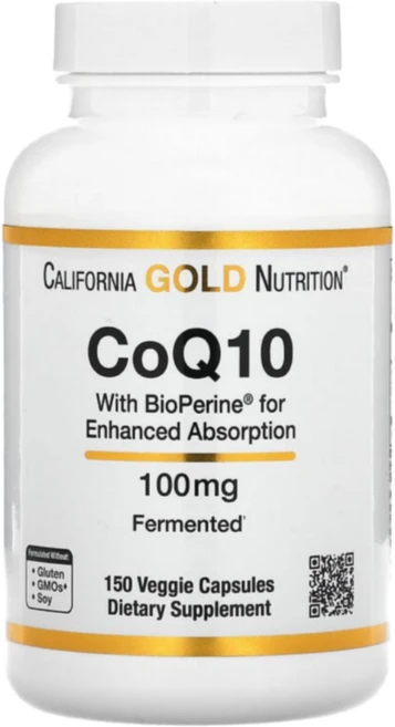 California Gold CoQ10 USP with Bioperine 100mg 150, 1개, 150정 - 쿠팡