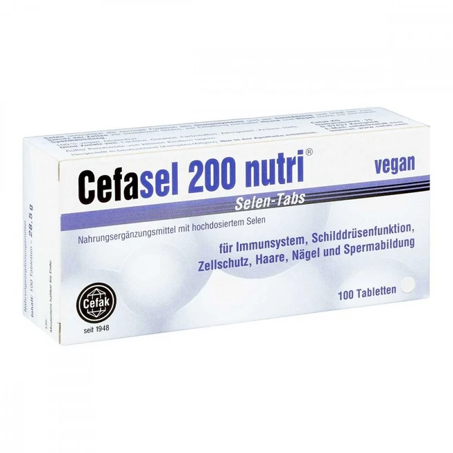 세파셀 200 뉴트리 셀렌 100개입 Cefasel, 1개, 100정 - 쿠팡