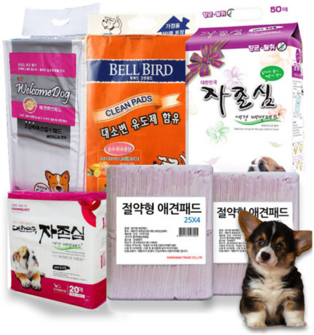 [도매가격] 절약형 애견패드 대형패드, 02.화이트패드100매, 1개