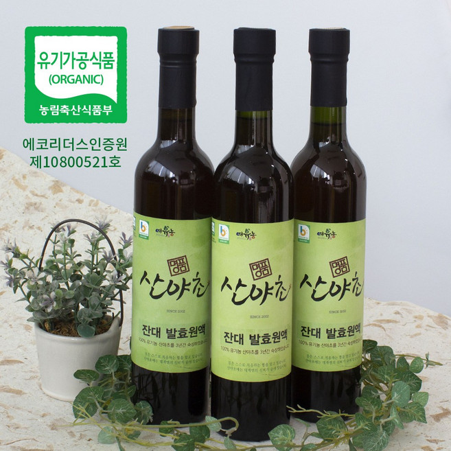 잔대 효소 500ml x 3병 이의영 산야초 유기농, 3개