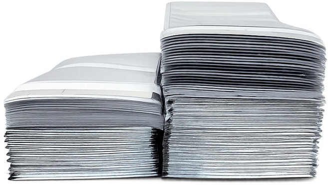 아이스원 2배 두꺼운 2T 보냉팩 30x40 은박 보냉백 은박보냉봉투 보냉파우치, 1세트, 100개