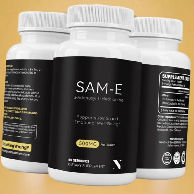 뉴트 SAMe 500mg 정제 60회 의 장용성 비 기능 관절 간 지원 강화 미국산 Newt, 뉴트 SAMe 500mg 정제 60회 의 장용성 비 신 - 쿠팡