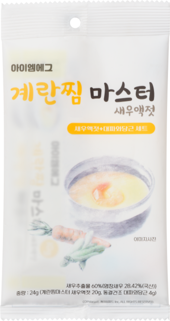 아이엠에그 계란찜마스터 새우액젓+대파와당근 세트, 1개, 24g