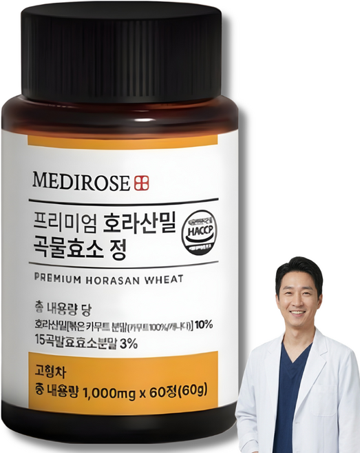 [정품] 카무트 호라산밀 효소 식약처 HACCP 인증, 1개, 60정