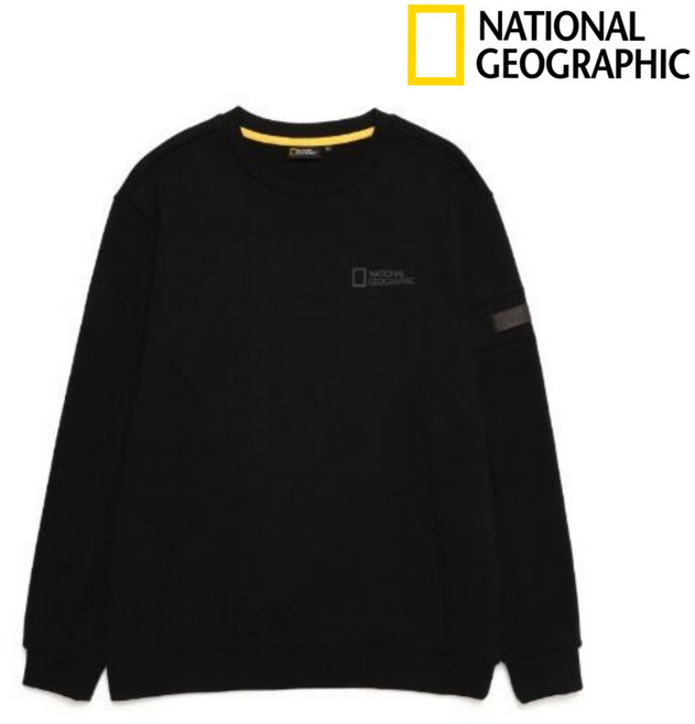 [정품] 내셔널지오그래픽 남녀공용 맨투맨 베이직 남성 티셔츠 마젤란