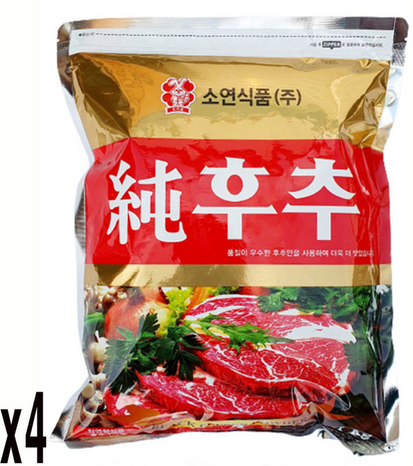 소연식품 순후추 100%, 1kg, 4개