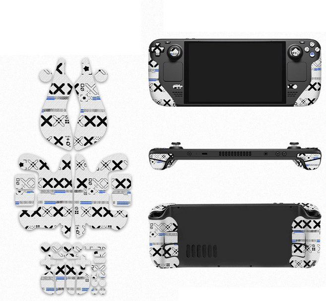 라나야 스팀덱 그립테이프 논슬립 패치 커버 풀세트, 1개, 옵티컬 화이트, OLED