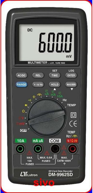路昌Lutron DM-9962SD 記憶式真有效值三用電錶 數據記錄