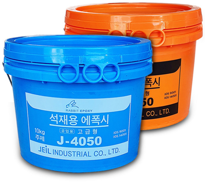 제일 J-4050 스톤본드 20kg세트(10kg+10kg) 2액형 석재용 에폭시 접착제, J-405020kg(set)+삼각헤라(11cm
