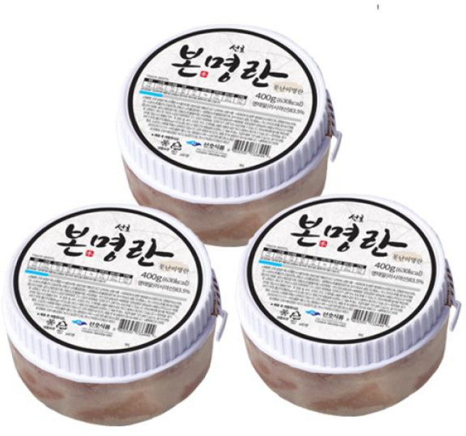 선호식품 매출재구매율 1등 명란 선호본명란 못난이명란(400g)3통 총1.2kg, 400g, 1