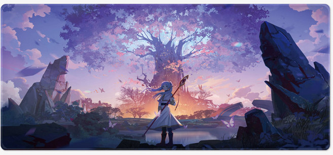 장송의프리렌 2기 마우스장패드 L 2XL 데스크매트, 07 장송의프리렌 2XL(900x400), 1개