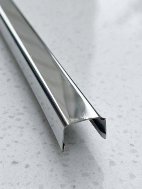 주방시트지 셀프 시공 틱택타일 주방 타일 스티커 덧방, 1. U형 스테인리스 10mm