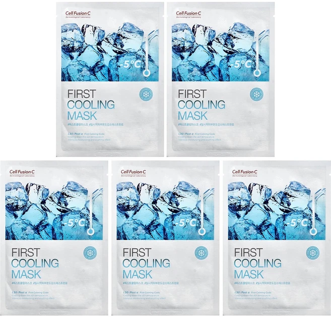 셀퓨전 C 퍼스트 쿨링 뷰티 마스크 5매 각 27g CFC-20813, 1 - 쿠팡
