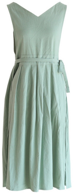 린넨 장금이 원피스앞치마 예쁜에이프런 옆트임 카페 바레스타 꽃집 어린이집선생님 롱앞치마 공방 윤스테이 한복 제인파커, 민 트, 1개