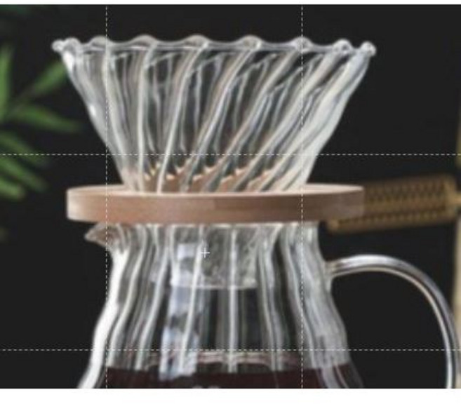 喜奈而 V60錐形耐熱玻璃手沖濾杯咖啡壺套組 600ml, 1個, 02款套組濾杯+玻璃壺600ml