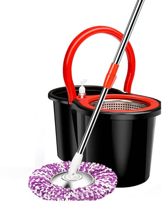 회전탈수 손안대고 걸레빨기 편의점바닥밀대 식당, 1개, 벤타샵세트+극세사걸레1개