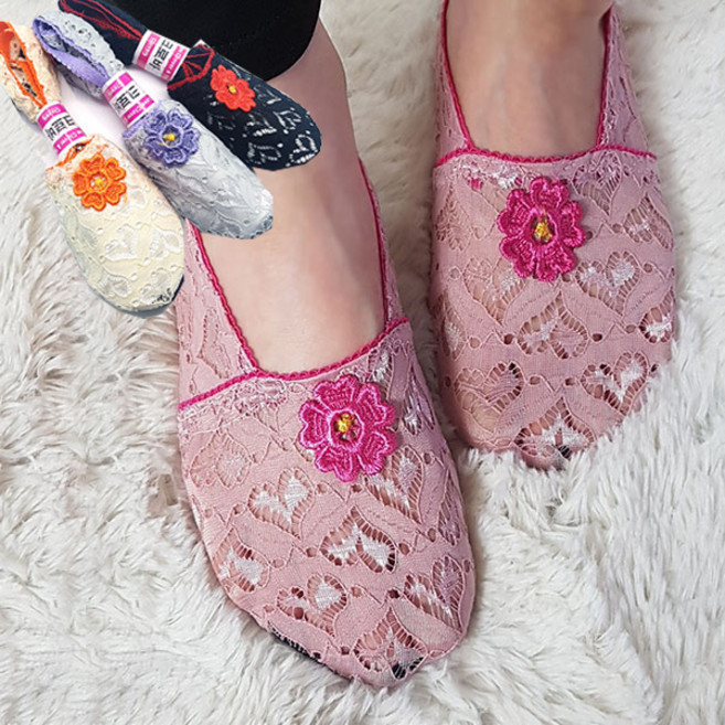양말나라 [3족세트] 꽃무늬 덧신 화려한 꽃덧신 3켤레 /지도리 미끄럼방지 여성 덧신 boatsocks ped socks sox footcover