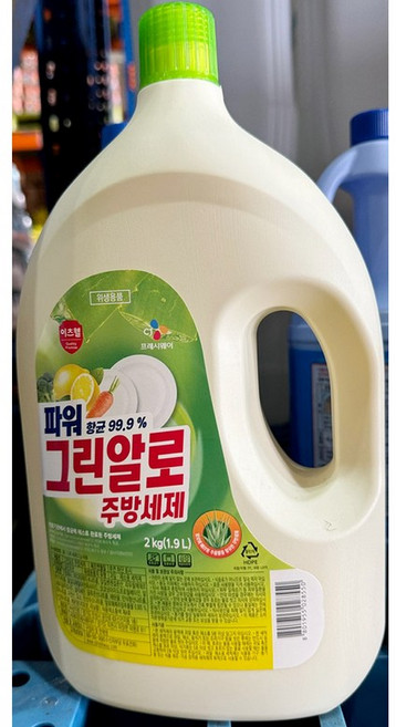주방세제이츠웰 그린알로 2K, 2kg, 1개