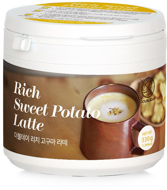 [더블데이] 리치 고구마라떼 파우더 홈카페 330G / 고구마 라떼 프라페 음료 베이스 믹스, 330g(홈카페), 1개, 1개입
