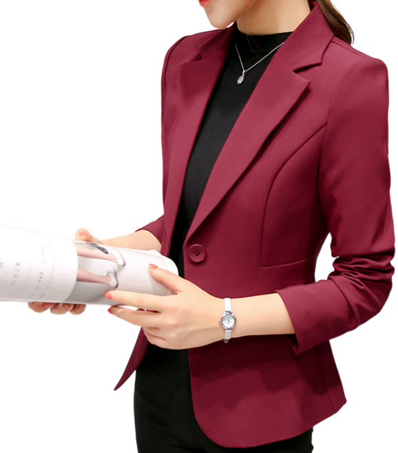 여성용 정장자켓 캐주얼 재킷 스몰 긴팔 심플 봄가을 자켓 뉴타임즈Women's Jackets