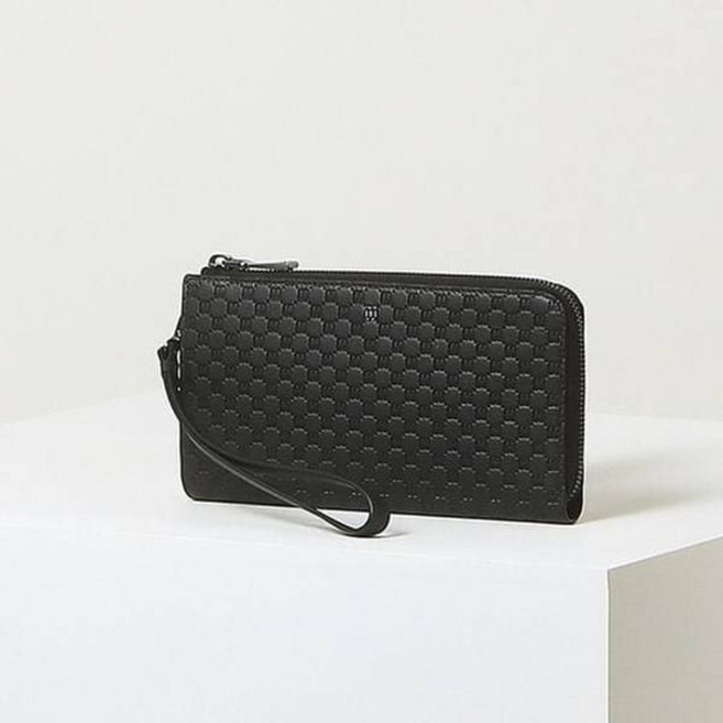 닥스 DAKS DBWA5E360BK [25SS][지퍼장지갑(핸드폰수납)][LOUIS]블랙 수입가죽 루이스 엠보 DD 패턴 687942