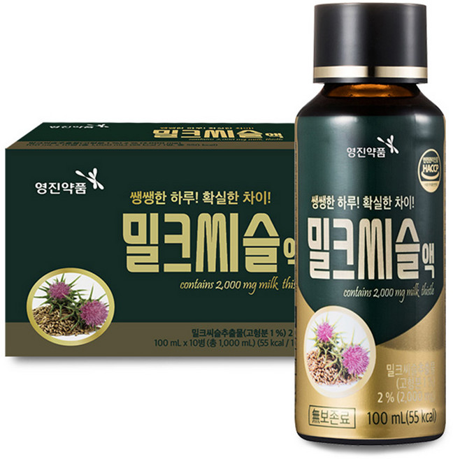 영진약품 밀크씨슬 액상 데일리 컨디션 케어 활력 관리 음료, 10개, 100ml