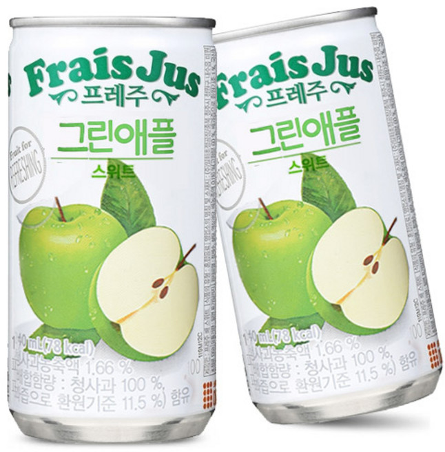 일화 프레주 그린애플 스위트 175mx30캔, 30개, 175ml