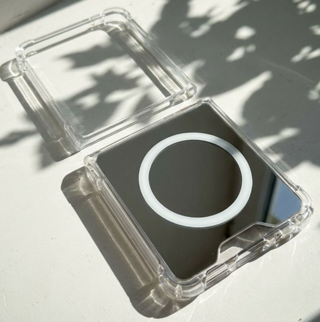 포앤디 2배자력 미러 맥세이프 범퍼 핸드폰케이스