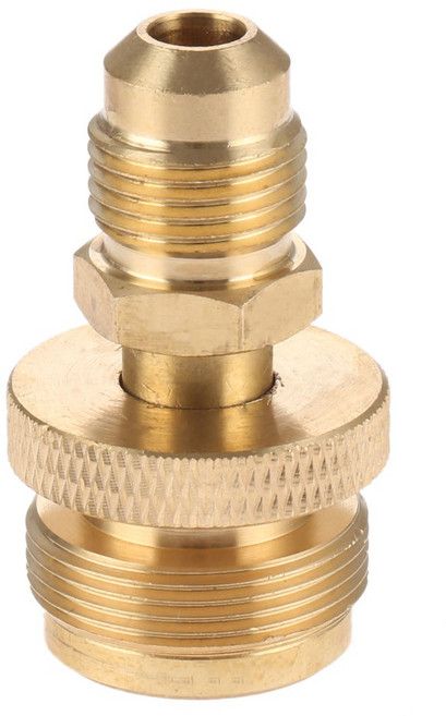 솔리드 브래스 1lb 프로판 탱크 캔시터 조절기 어댑터 연결 3/8 남성 플레어 휴대용 캠핑 그릴 스토브 부품으로 변환, 1개