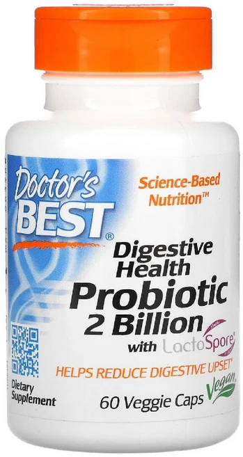 닥터스베스트 소화 건강 락토스포어 함유 프로바이오틱 20억 베지 캡슐 60정1통, 1개 - 쿠팡