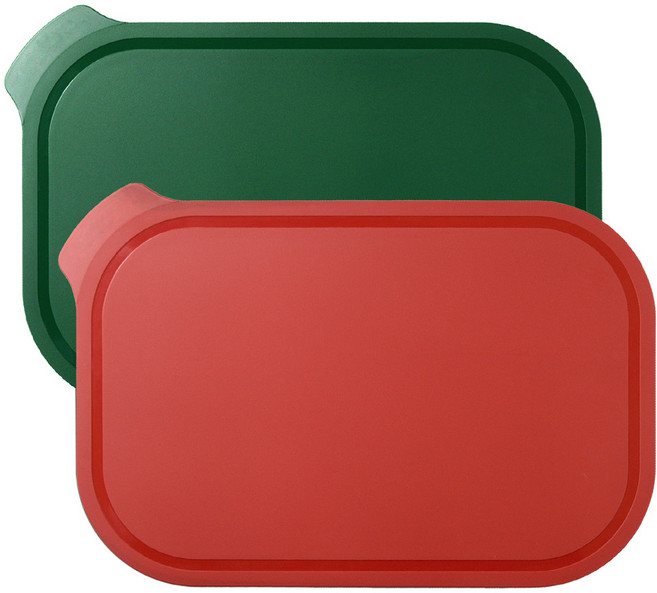 애슬라 칼집 안나는 4T 양면 항균 TPU 도마 2종세트, 캐슬턴그린+크림슨레드, 1개