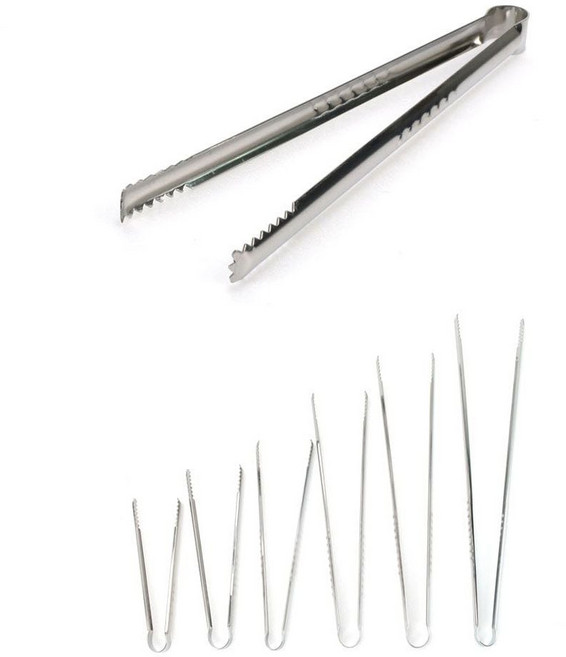 스텐 야채 샐러드 뷔페 튀김 집게 30cm 6호 dok+360Lj