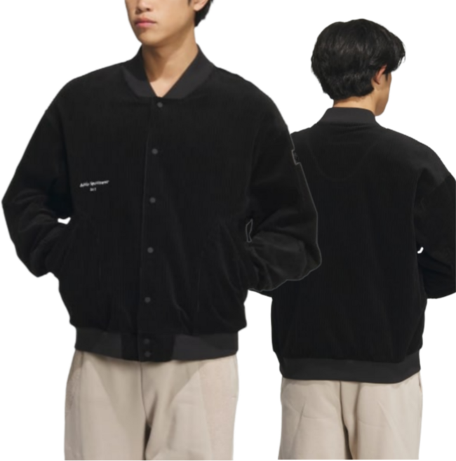 [국내매장판] 아디다스 코듀로이 항공 점퍼 자켓 블랙