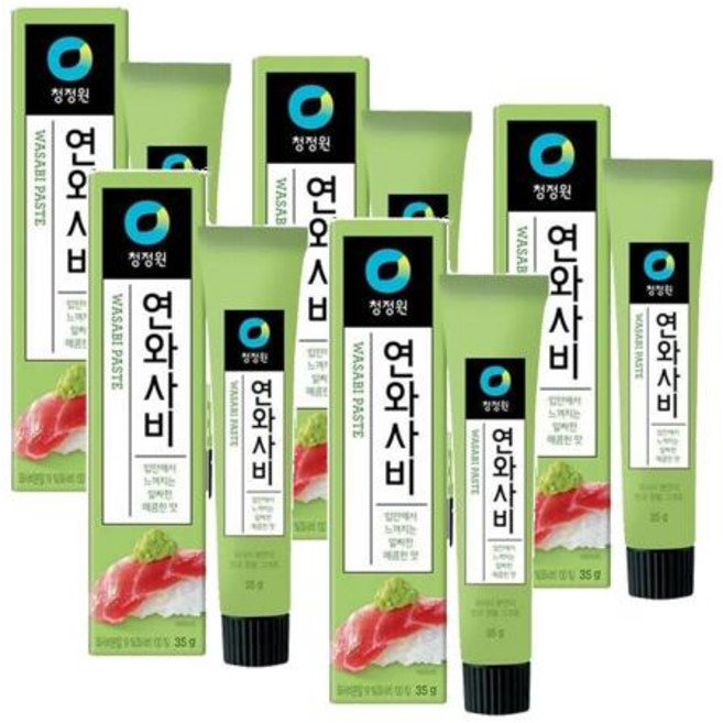 청정원 연 와사비, 35g, 5개