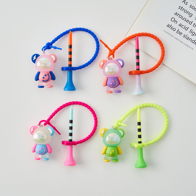 LED곰돌이 멀티줄티걸이4종세트 엘이디곰돌이 골프티홀더 티꽂이 간지골프컴퍼니