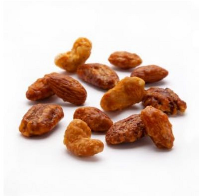 홈메이드 스타일 캐러멜라이즈드 믹스 너트 캔디 코팅 아몬드 캐슈 피칸(1파운드), 1 Pound (Pack of 1), 1개