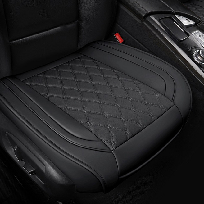 밀리지 않는 자동차 방석 사계절용 좋은 쿠션감, 리치블랙, 1개