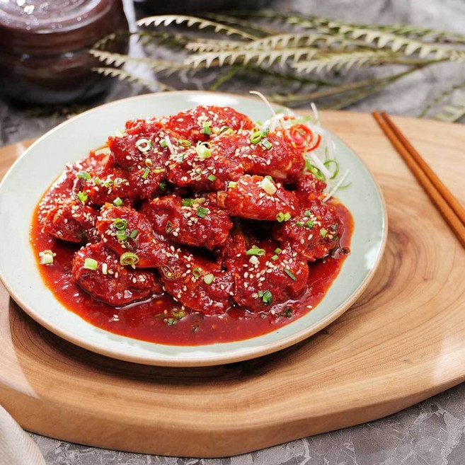 매콤 수제 양념 소스 양념게장 게무침 1kg, 1개