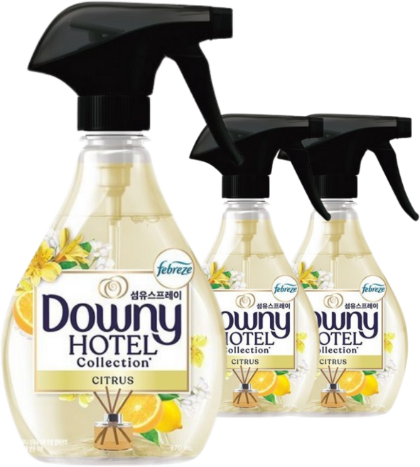 페브리즈 섬유탈취제 다우니 에이프릴향 본품, 370ml, 3개