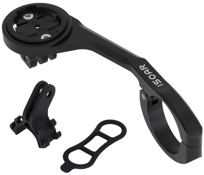 도로 가민 엣지 마운트 고프로 라이트 자전거 컴퓨터 홀더 알루미늄 브라이튼 wahoo cateye 지원 사이클링 자전거 액세서리, 가민 블랙, 1개