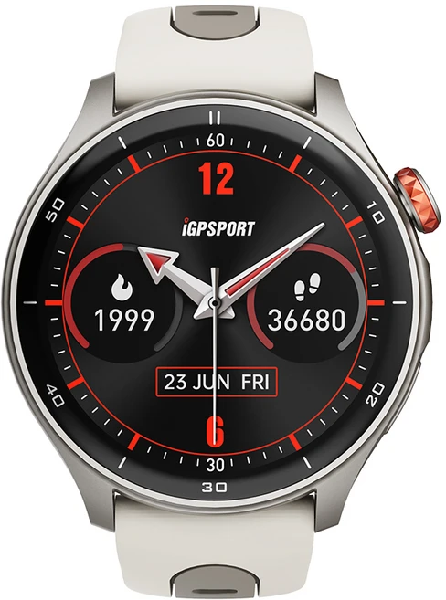 iGPSPORT LW10 스마트 워치 러닝 사이클 수영 스포츠 워치, GPS + 블루투스, 4.63cm, 실버 - 쿠팡