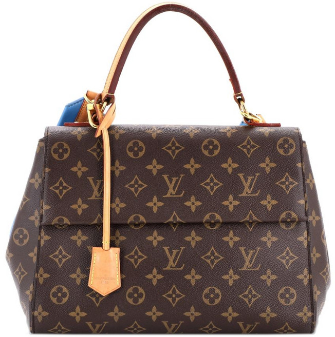 루이 비통 중고 클루니 탑 핸들 백 모노그램 캔버스 MM 숄더 백